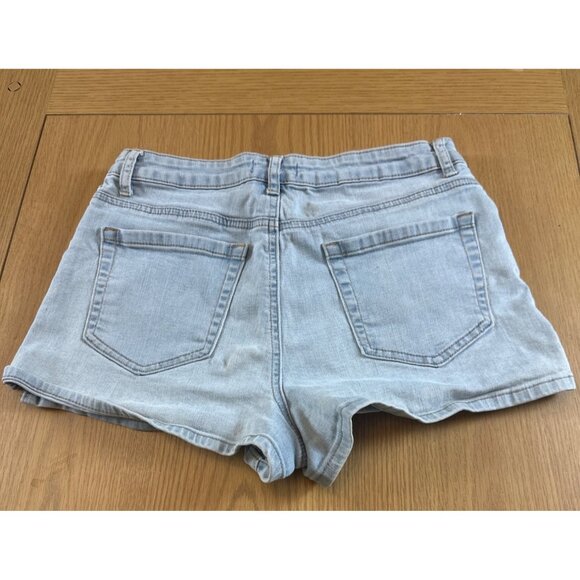 Forever 21 Waist Size 28 Light Wash High-Waisted Denim Shorts With Pockets - Picture 3 of 7